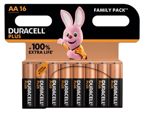 PACK DE 16 PILES AA PLUS 100% OFFRE SPECIALE