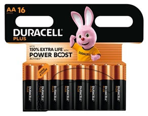 Duracell Pile AA Plus DPBLR6B16 Power Boost 1,5 V Alcaline Pack 16