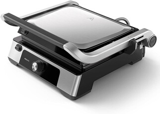 Grill Electrique Noir 2000W - Ouverture 180°