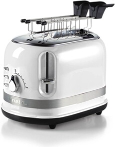 Grille-pain Blanc 2 Fentes 800W Moderne