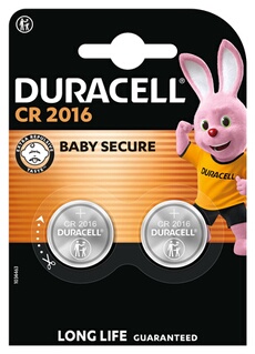 Piles Bouton Cr2016 3v Duracell Le Lot De 2 Piles