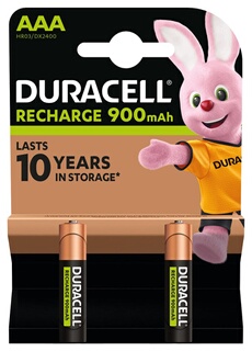 Duracell 10671 Lot De 2 Piles Rechargeables HR03