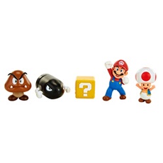 Coffret Diorama 5 figurines Mario thème classic