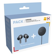 Pack Fnac Ecouteurs intra auriculaires sans fil True Wireless Samsung Buds4 Pro avec réduction de bruit active + Pad à induction magnétique - vue 2