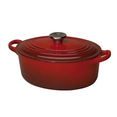 Signature - Casserole avec couverture - 31 cm - 6.3 L - ovale - cerise