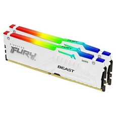 Kingston Technology Kingston FURY Beast RGB - DDR5 - kit - 32 Go: 2 x 16 Go - DIMM 288 broches - 6000 MHz / PC5-48000 - CL30 - 1.4 V - mémoire sans tampon - on