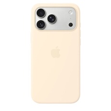 en silicone avec MagSafe Vanille pour iPhone 17 Pro Max