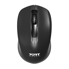 PORT Connect - Souris - droitiers et gauchers - optique - 3 boutons - sans fil - 2.4 GHz - récepteur sans fil USB - Pour la vente au détail