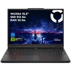 Legion Pro 5 15IRX10 83LY - Conception de charnière à 180 degrés - Intel Core i7 - 13650HX / jusqu'à 4.9 GHz - Aucun SE fourni - 32 Go RAM - 512 Go