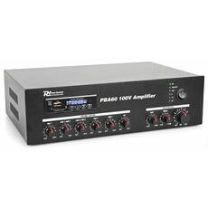 PBA60 Amplificateur sono DJ de 60W - USB SD MP3 Bluetooth - télécommande - noir