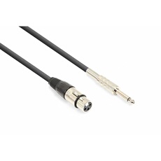 Câble Audio Cordon XLR Femelle/Jack 6,35 Mono - 1,5m
