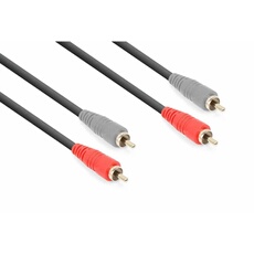 Câble Audio Cordon 2x RCA Mâle/2x RCA Mâle - 1,5m