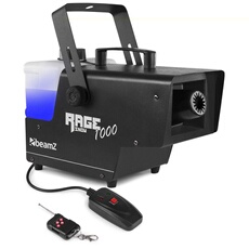 Rage 1000 machine à neige de soirées DJ - portée jusqu´à 6 mètres - réservoir 2L - 1000W - noir