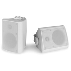 BGO40 Set Enceintes sono 2 voies - Woofer 4 & tweeter haute fréquence 3/4 - 100W - Blanc