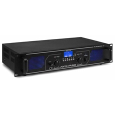 FPL500 amplificateur numérique - Bluetooth lecteur média USB SD - 2 x 250 watts - noir