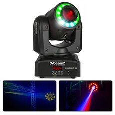Panther 35 LED Eclairage de soirée - Spot Moving Head - Lyre DJ - 12x LED RVB SMD - noir