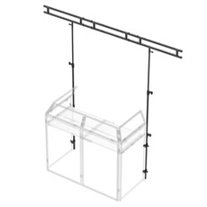 DB3L Pont d'éclairage DJ réglable en hauteur - Sac de transport inclus