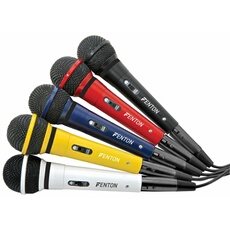 DM120 - Set de 5 Microphones Filaires 5x3 Mètres, Fréquences 100 - 10000 Hz