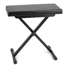 KBB10 - Banc pour Clavier et Piano, 3 Hauteurs, Banc Pliable, Coussin d'Assise Confortable