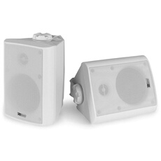 BC40V Enceinte PUBLIC ADRESS 100V - 100 V/8 ?, 100W, 4, Intérieur et Extérieur IPX5, (PAIRE), Blanche