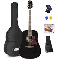 Acheter MAX SoloJam - Guitare acoustique adulte débutant - Noir, cordes en acier, livré avec un tuner digital, un sac de transport Très bon état - 72,17 € MAX SoloJam - Guitare acoustique adulte débutant - Noir, cordes en acier, livré avec un tuner digital, un sac de transport Très bon état - N/A reconditionné disponible sur Darty