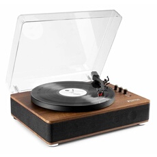 RP162 - Platine vinyle rétro hifi avec Bluetooth et haut-parleurs - Brun