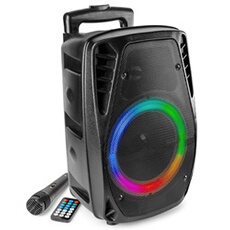 Ft8led-mk2 - Enceinte Sono Portable Avec Batterie Et Leds Intégrées