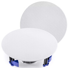NCBT8 - Lot de 2 Haut-Parleurs de Plafond Bluetooth 80W - Blanc