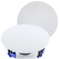 NCBT5 - Lot de 2 Haut-Parleurs de Plafond Bluetooth 40W - Blanc
