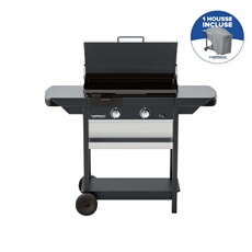 Plancha gaz sur chariot EX plus + housse - vue 3