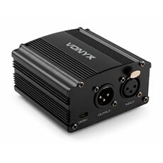 VDX10 Alimentation fantôme 48V - Entrée et sortie XLR, Raccordement USB et USB-C, Compatibilité Universelle