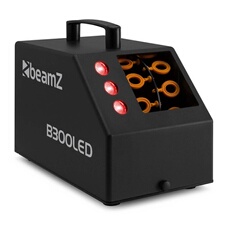 B300LED Machine à Bulles Enfant/Mariage/Soirée avec LEDs RGB - Ventilateur Puissant, Double Roue