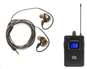 PD810R Récepteur BodyPack sans fil UHF avec écouteurs pour Système In Ear Monitor PD810