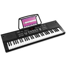 Max KB15 - Clavier Electronique 61 Touches pour Enfant avec Micro & Batterie Longue Durée