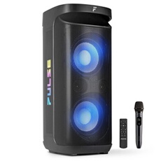 Pulse200 Enceinte de Soirée Lumineuse Bluetooth - 400 Watts, Batterie Longue Autonomie 12H, Résistance aux Eclaboussures IPX4