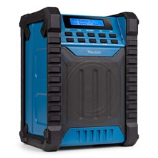Audizio Temi Radio de Chantier DAB+ avec Batterie Longue Autonomie - IP54, Bluetooth 5.0