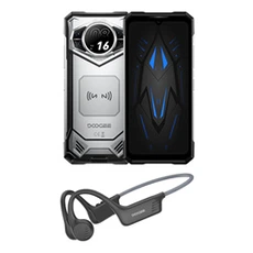 Smartphone Doogee Smartphone S200 VIP Edition 6.72" FHD+,48Go/256Go/2To,10100 mAh,Dual SIM 5G NFC (+Écouteur bluetooth) Argent