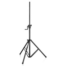 LS93 - Pied d'Enceinte Professionnel Télescopique, Hauteur 134 à 205 cm - Noir, Charge Maximale 70 kg