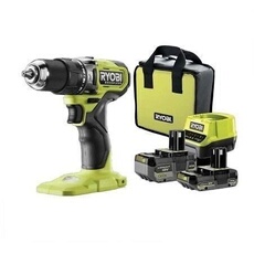 - Perceuse-visseuse a percussion BRUSHLESS 18V ONE+ 54 Nm - 2 batteries 4 & 2 Ah, chargeur & sac de transport - RPD18BL1-2C42S