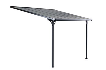 Tonnelle murale 11,44 m² en aluminium FERRATO