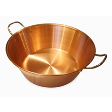 Bassine à confiture en cuivre 38 cm - - - Cuivre