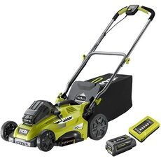 Tondeuse poussée 36 V - Ø Coupe 40 cm - Ramassage et Mulching - 1 Batterie Lithium+ 5,0 Ah et Chargeur 1,7 A - RLM36X41H50G