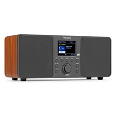 Audizio Genua Radio DAB+ Bluetooth 5.0 - Gris Foncé, Ecran Couleur 2,8 avec Télécommande