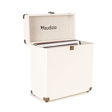 Audizio RC32 - Etui de Rangement pour Vinyle 33 Tours - Crème