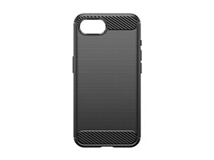 DLH - Coque de protection pour téléphone portable - silicone - noir - pour Apple iPhone 16e, 17e