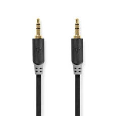 Nedis Câble Audio Stéréo 3,5 Mm Mâle - 3,5 Mm Mâle 3,0 M Anthracite