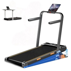 Tapis de course pliable ROBORE X5F avec inclinaison de 14 %, moteur silencieux de 2,5 CV, vitesse maximale de 10 km/h, charge maximale de 150 kg,
