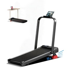 Tapis de course ROBORE U18F avec inclinaison à 15 %, vitesse maximale de 10,5 km/h, moteur de 2,5 CV, 3 niveaux d'inclinaison, capacité de charge de