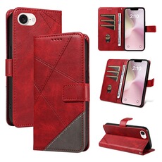 Coque et étui téléphone mobile foxdock Coque pour iPhone 17E Premium antichoc magnétique en cuir avec emplacements pour cartes et dragonne amovible Compatible avec iPhone 17E-Rouge