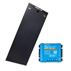 PACK Panneau solaire AERO BLACK 235W + VICTRON Régulateur MPPT 20A